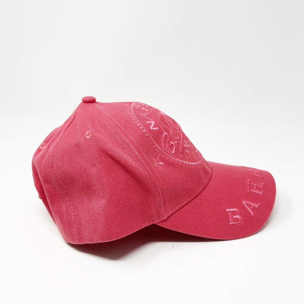 Bahamas Nassau Embroidered Adjustable Baseball Cap Souvenir Unisex Coral Pink - Picture 2 of 8